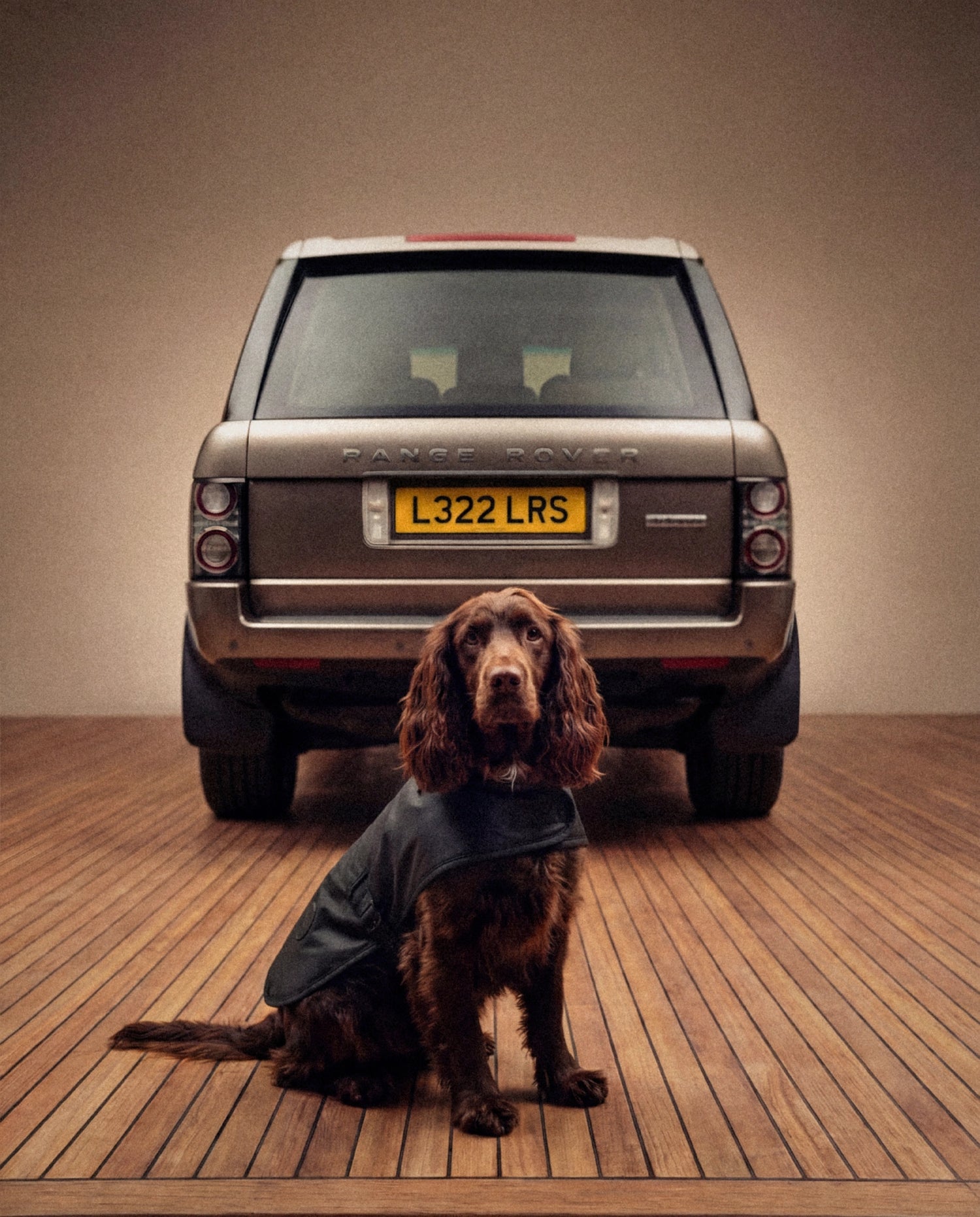 RANGE ROVER L322 x BARBOUR DOGS SPANIEL